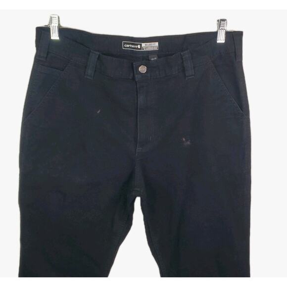 Carhartt Pants Men's 38x30 Black Rugged Flex Relaxed Fit Canvas Work BN2291-M - Picture 3 of 10